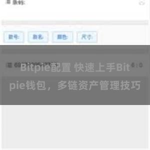 Bitpie配置 快速上手Bitpie钱包，多链资产管理技巧