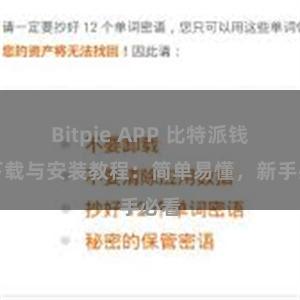 Bitpie APP 比特派钱包下载与安装教程：简单易懂，新手必看