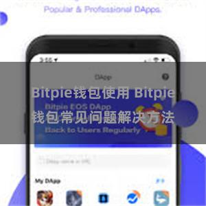 Bitpie钱包使用 Bitpie钱包常见问题解决方法