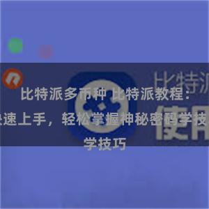 比特派多币种 比特派教程：快速上手，轻松掌握神秘密码学技巧